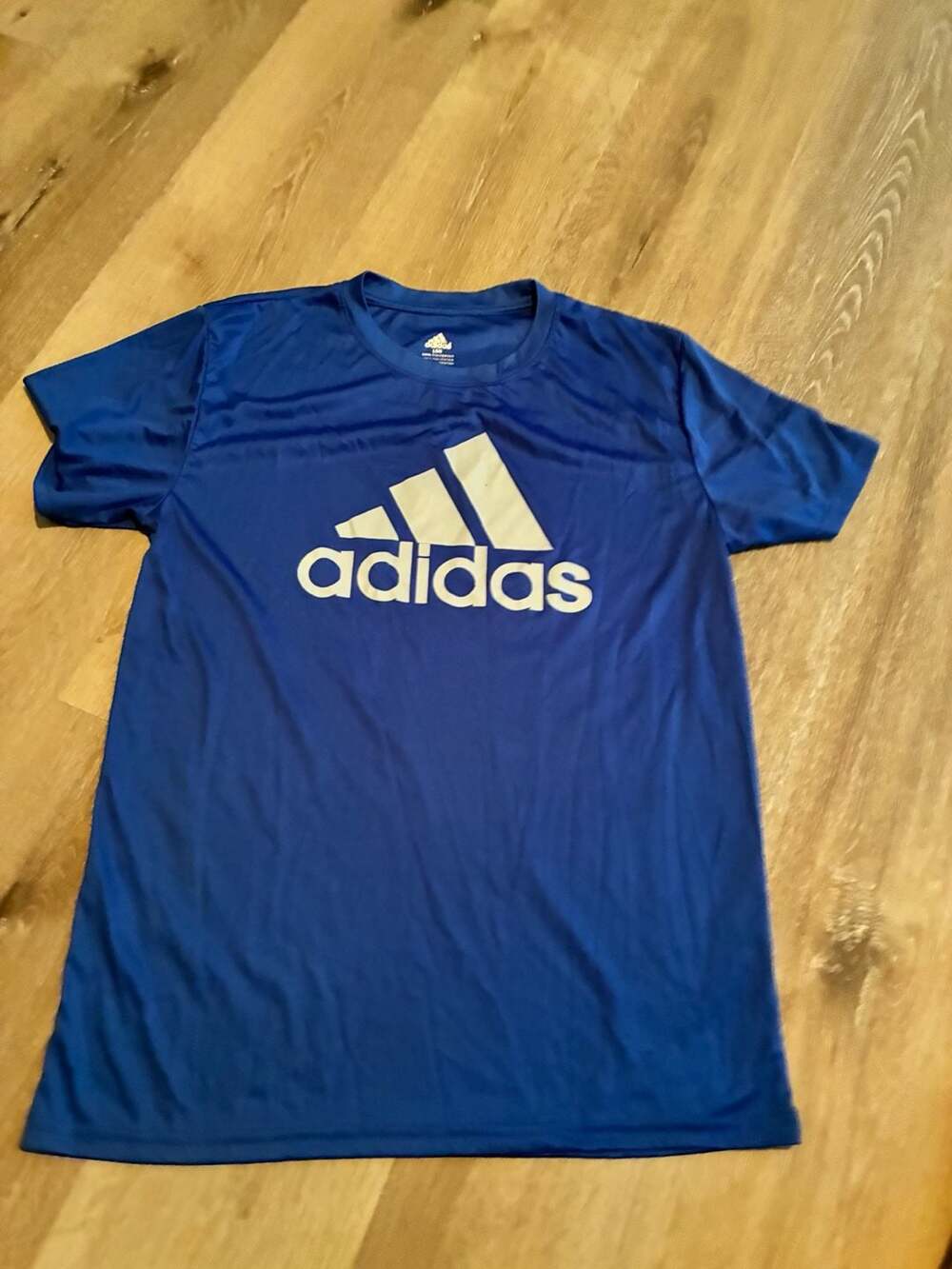 Adidas Blue Logo T-Shirt Size Large LG